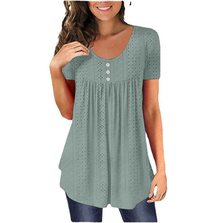 Short sleeve button tunic for women Lune London