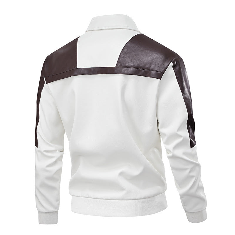 Elegant men's jacket with leather accents Lune London