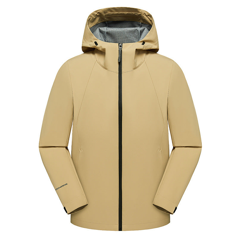 Men's three-layer softshell hooded jacket with seam-sealed weather protection membrane and ergonomic cut Amarae