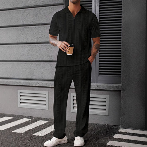 Men's chic knit polo set Amarae