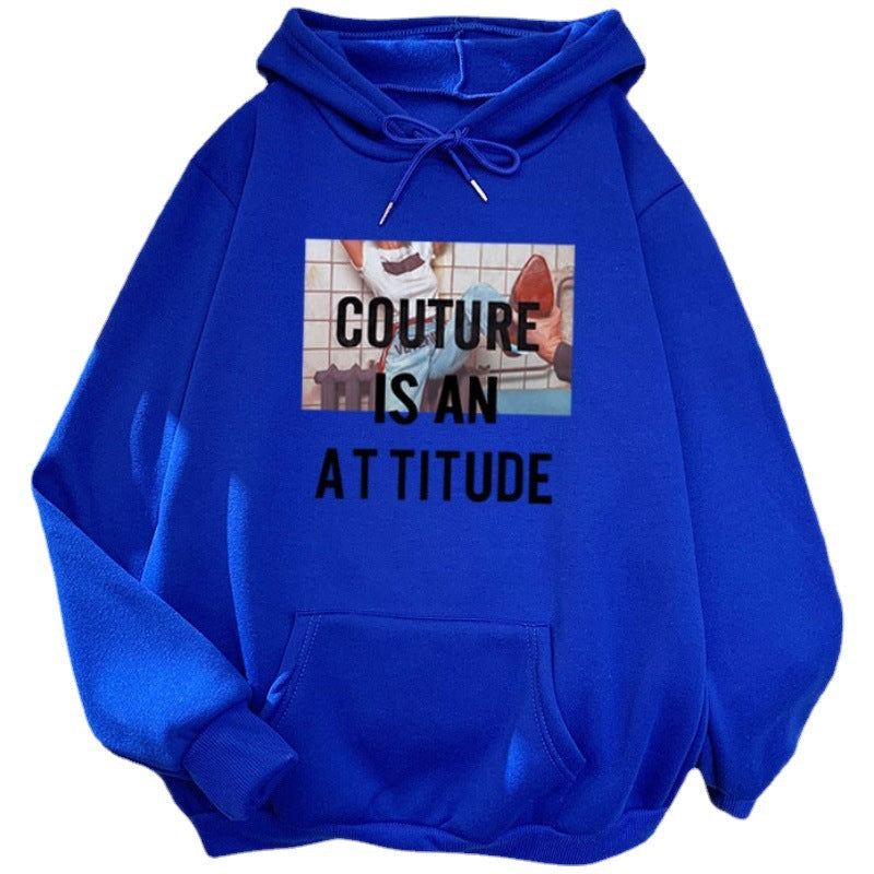 Women's hoodie with modern statement design Chic & Stil