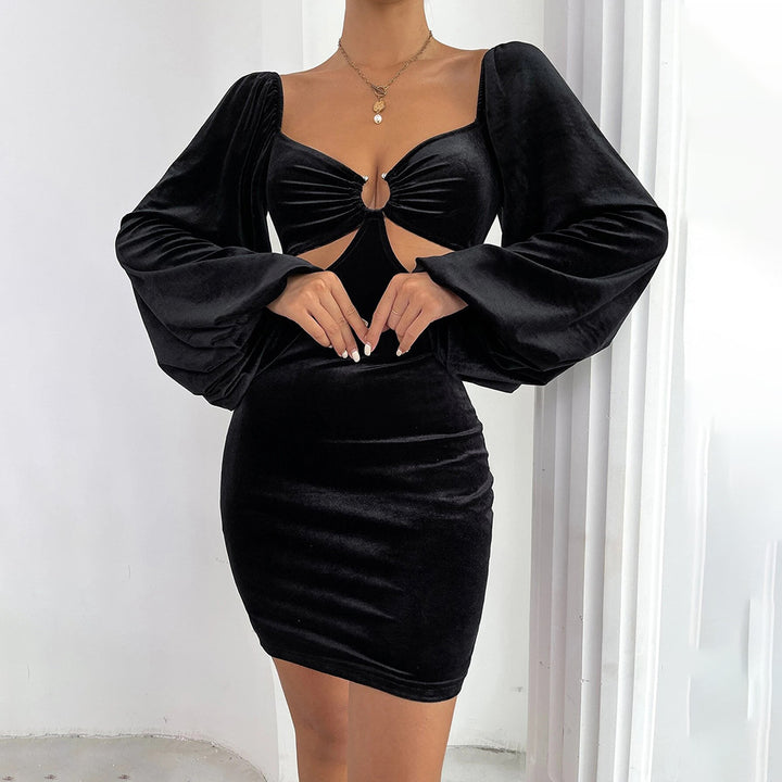 Robe de cocktail pour femmes avec une coupe flatteuse et des manches bouffantes élégantes Chic & Stil