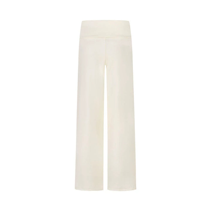 Women's Palazzo Fleece Pants with High Comfort Waistband and Flowing Wide-Leg Cut Amarae