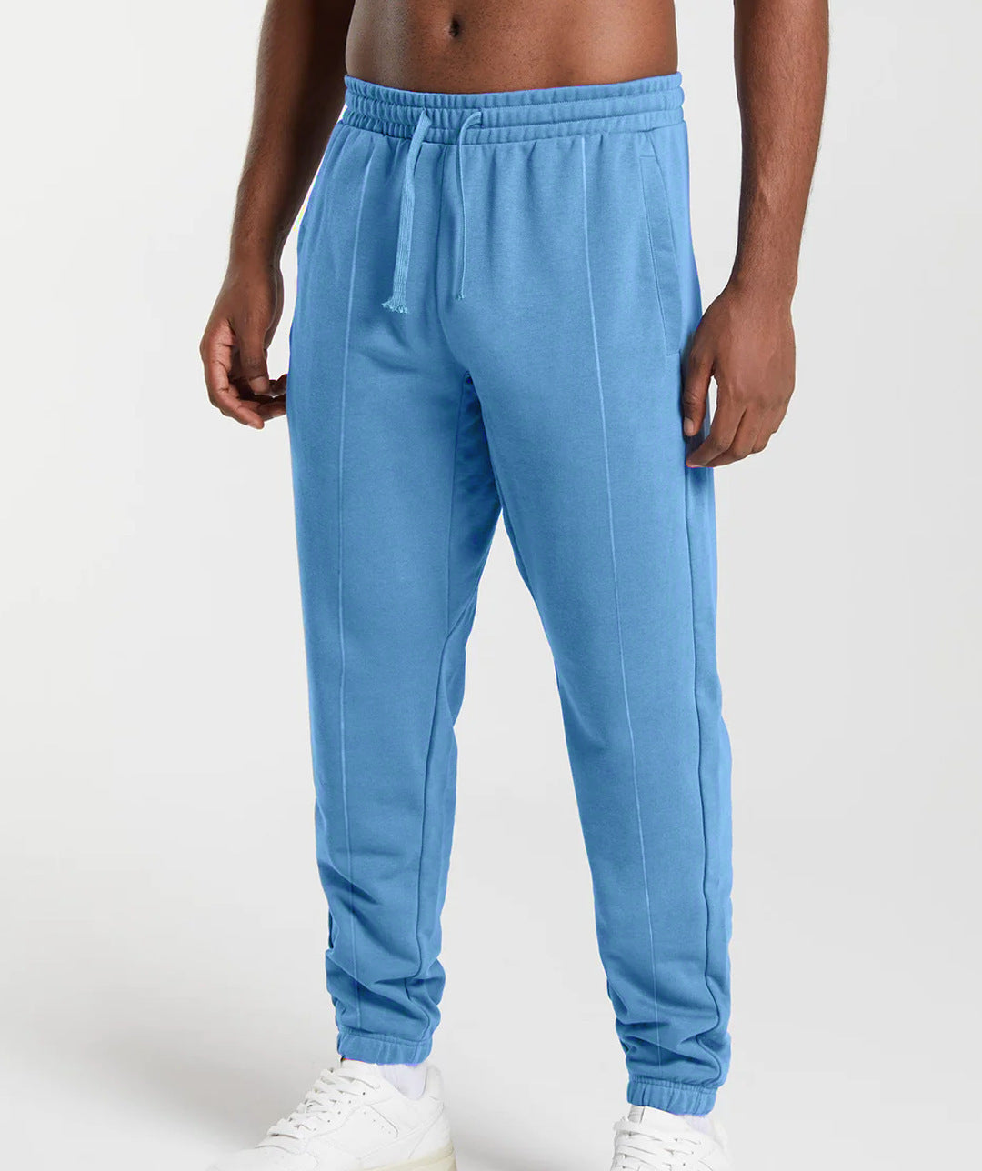 Sporty men's jogger pants with elastic waistband and side pockets Lune London