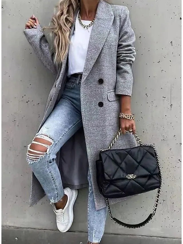 Elegant floral coat for women in soft fabric and trendy design Lune London
