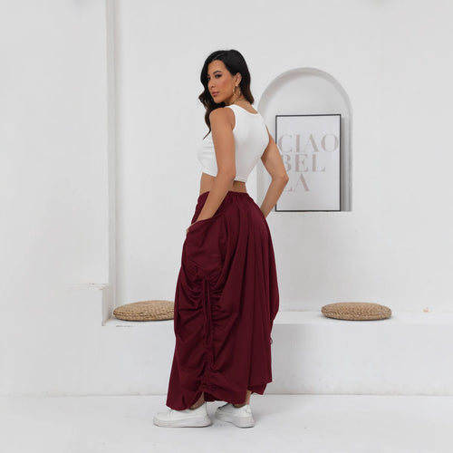 Airy maxi petticoat for women with drawstring and pockets Amarae