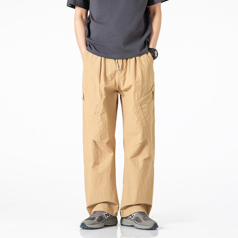 Casual cargo pants for men with adjustable elastic waistband and versatile pockets Lune London