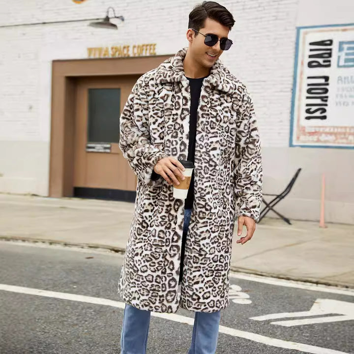 Men's Chic Crocodile Pattern Warm Style