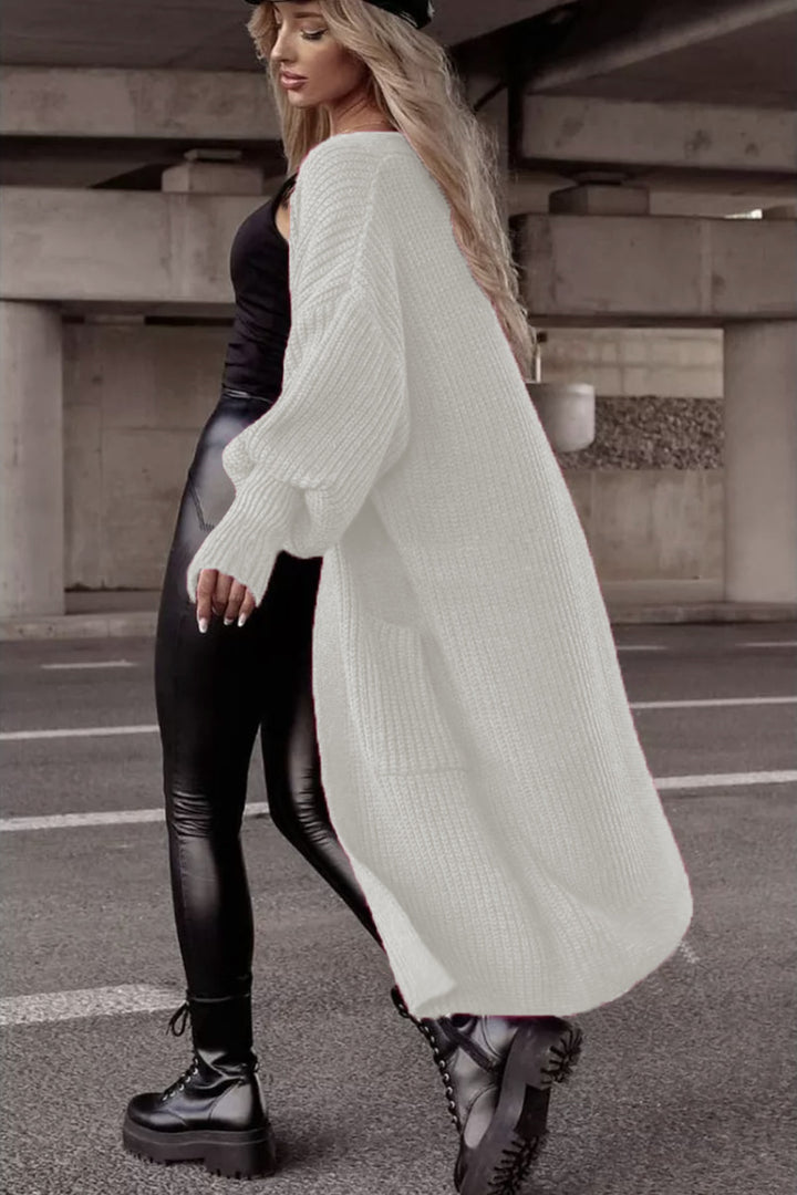 Ladies Large Chic Knit Coat