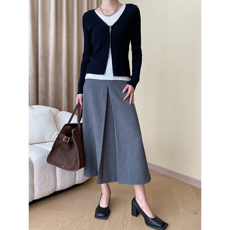 Women's cardigan with contrasting zipper Chic & Stil