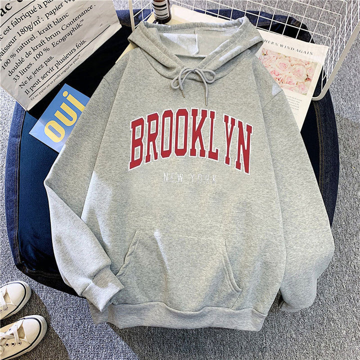Women's hoodie with stylish Brooklyn print Chic & Stil