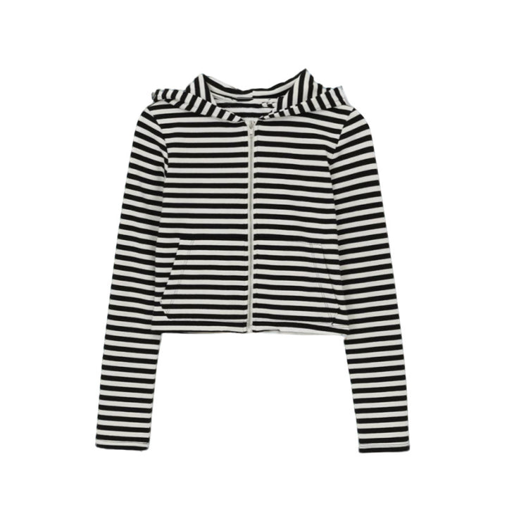 Sweat à zip court aérien pour femmes Chic & Stil