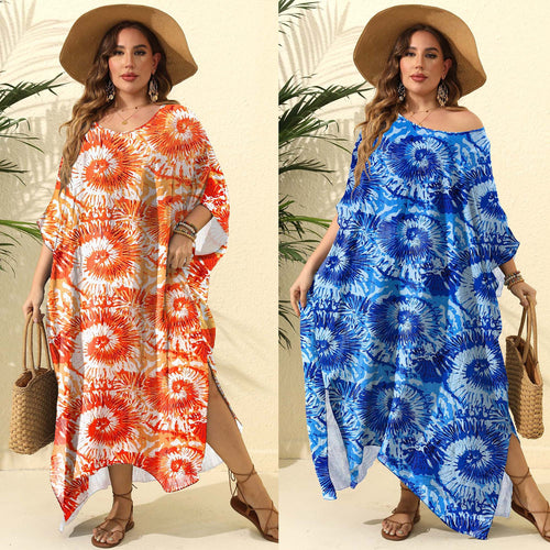Ladies floral print Maxi Kaftan Amarae