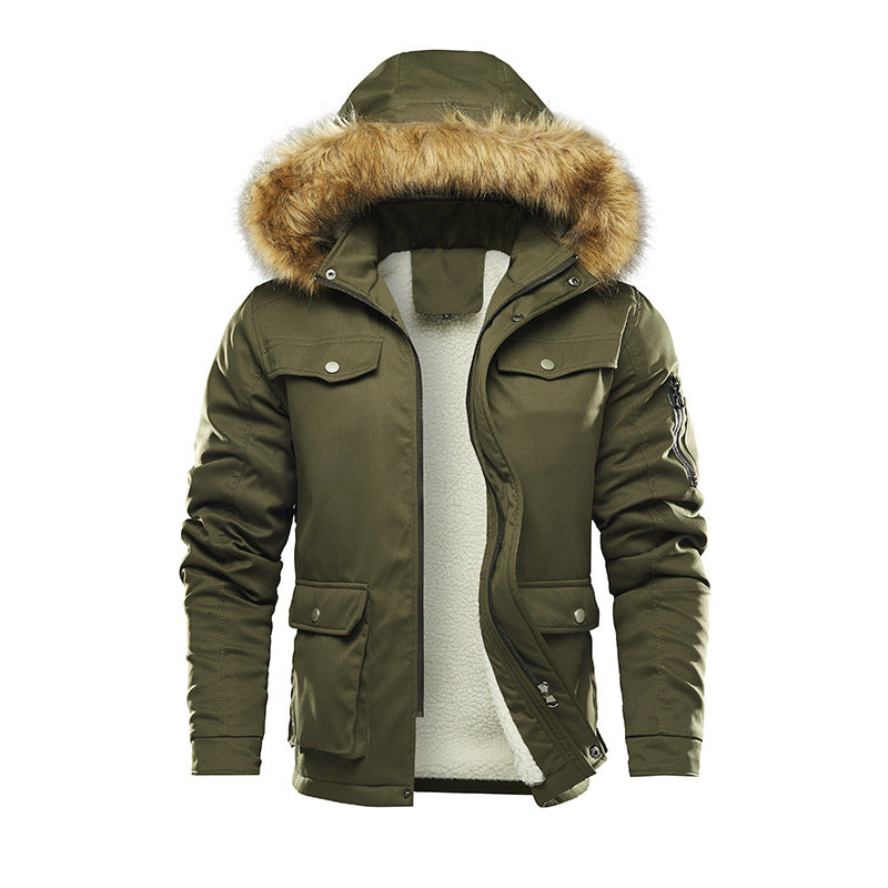 Men's insulated winter jacket with removable hood and lining Lune London