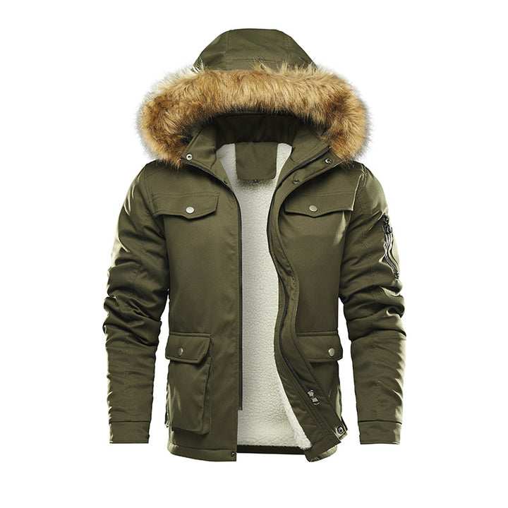 Men's insulated winter jacket with removable hood and lining Lune London