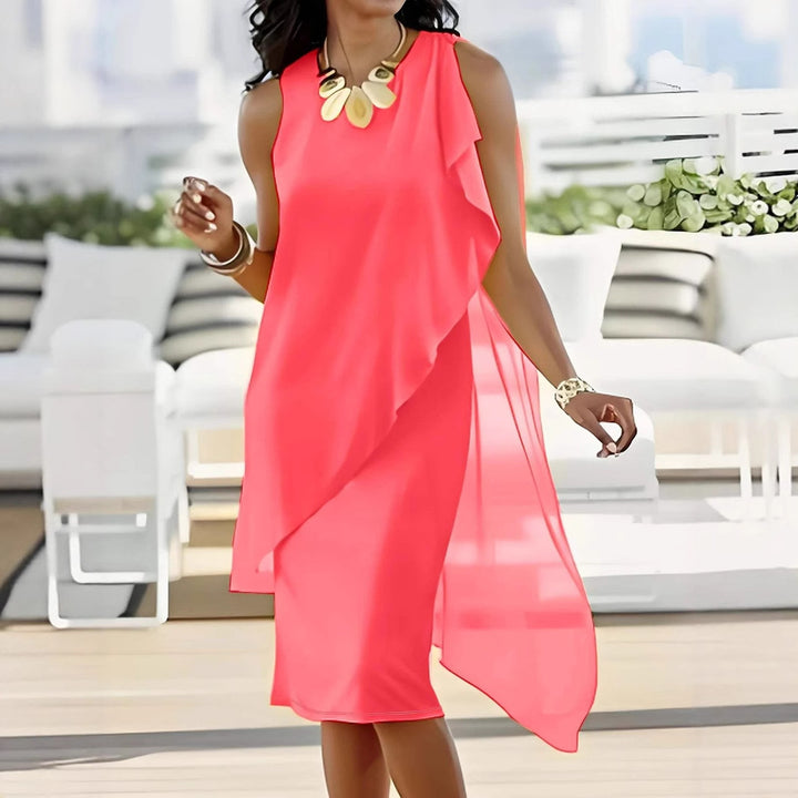 Asymmetrical maxi dress Damen Lune London