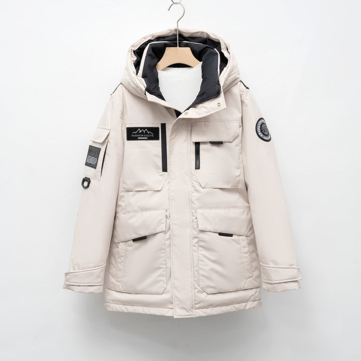 Winter ladies parka with practical pockets and adjustable hood system Lune London