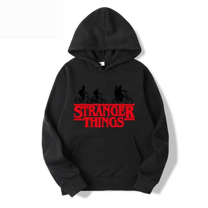 Women's hooded sweatshirt with creative Stranger Things design Chic & Stil