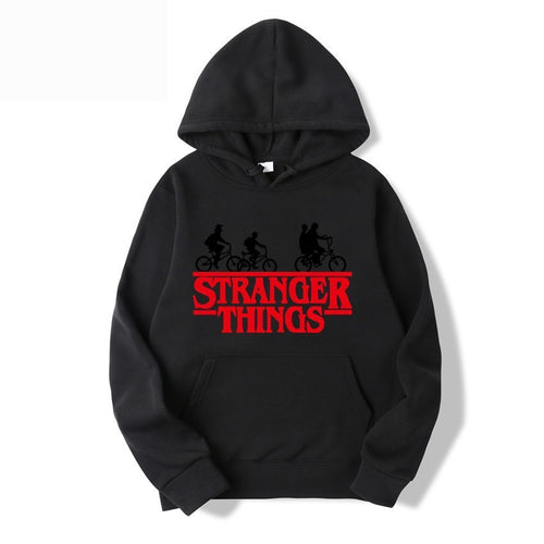 Women's hooded sweatshirt with creative Stranger Things design Chic & Stil