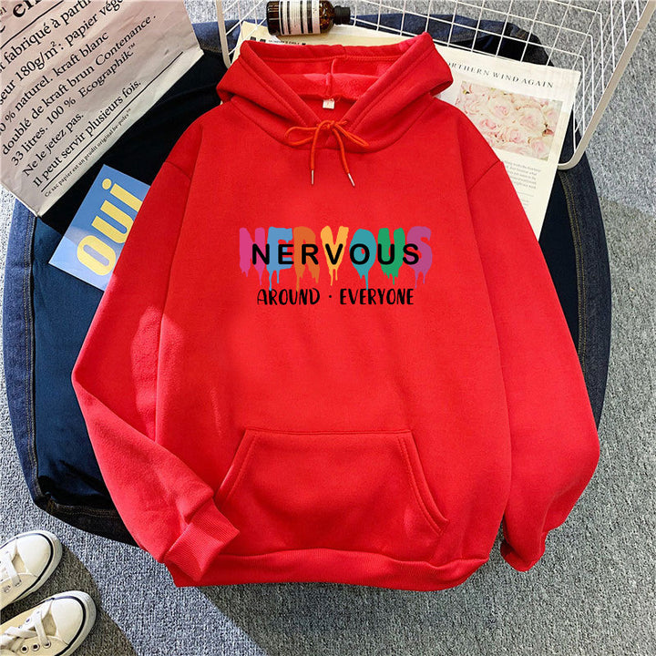 Women's hoodie with creative lettering Chic & Style