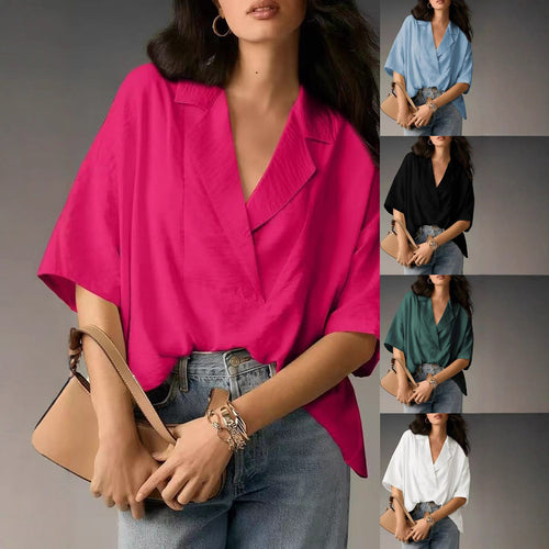 Casual silk blouse for women with an elegant fit Amarae