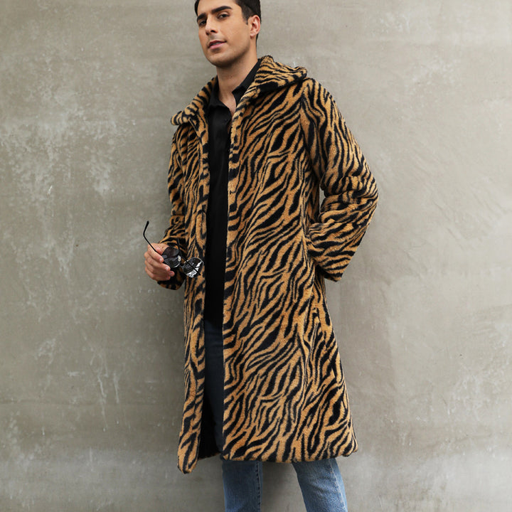 Trendy animal print coat for men Lune London