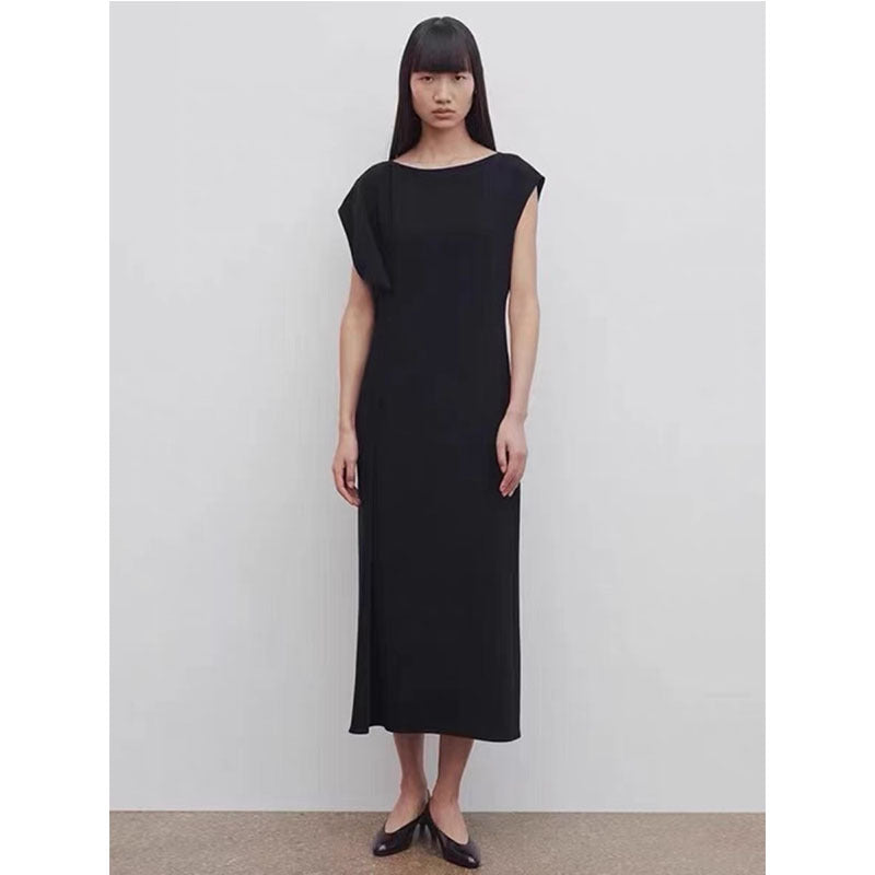 Robe midi fluide pour femmes avec décolleté réduit Chic & Stil