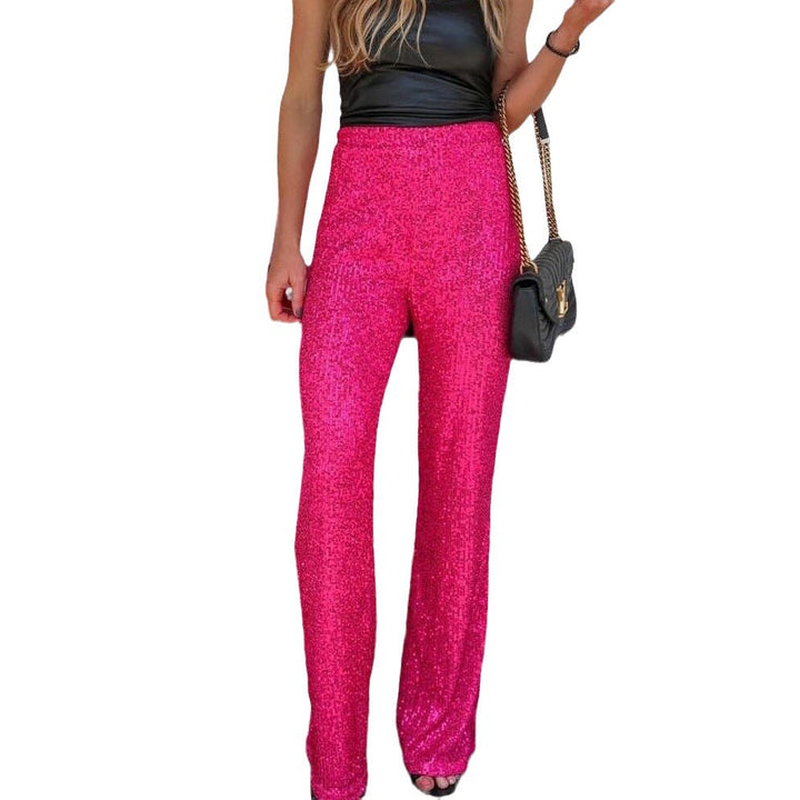 Women's Glamorous Sequin Pants Lune London