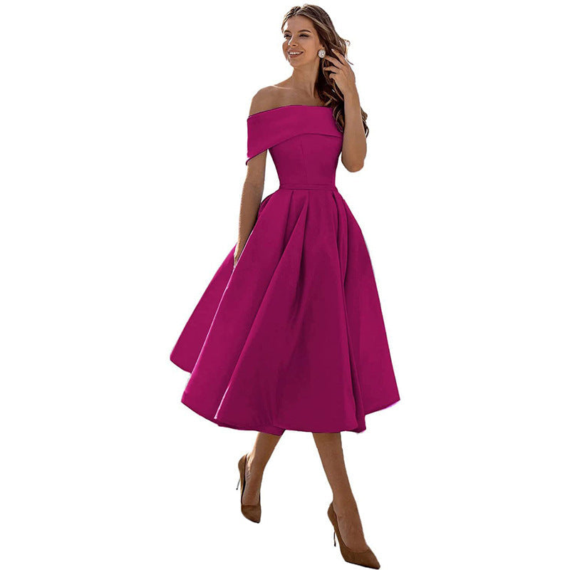 Lune London | Versatile Strapless Satin Dress for Parties