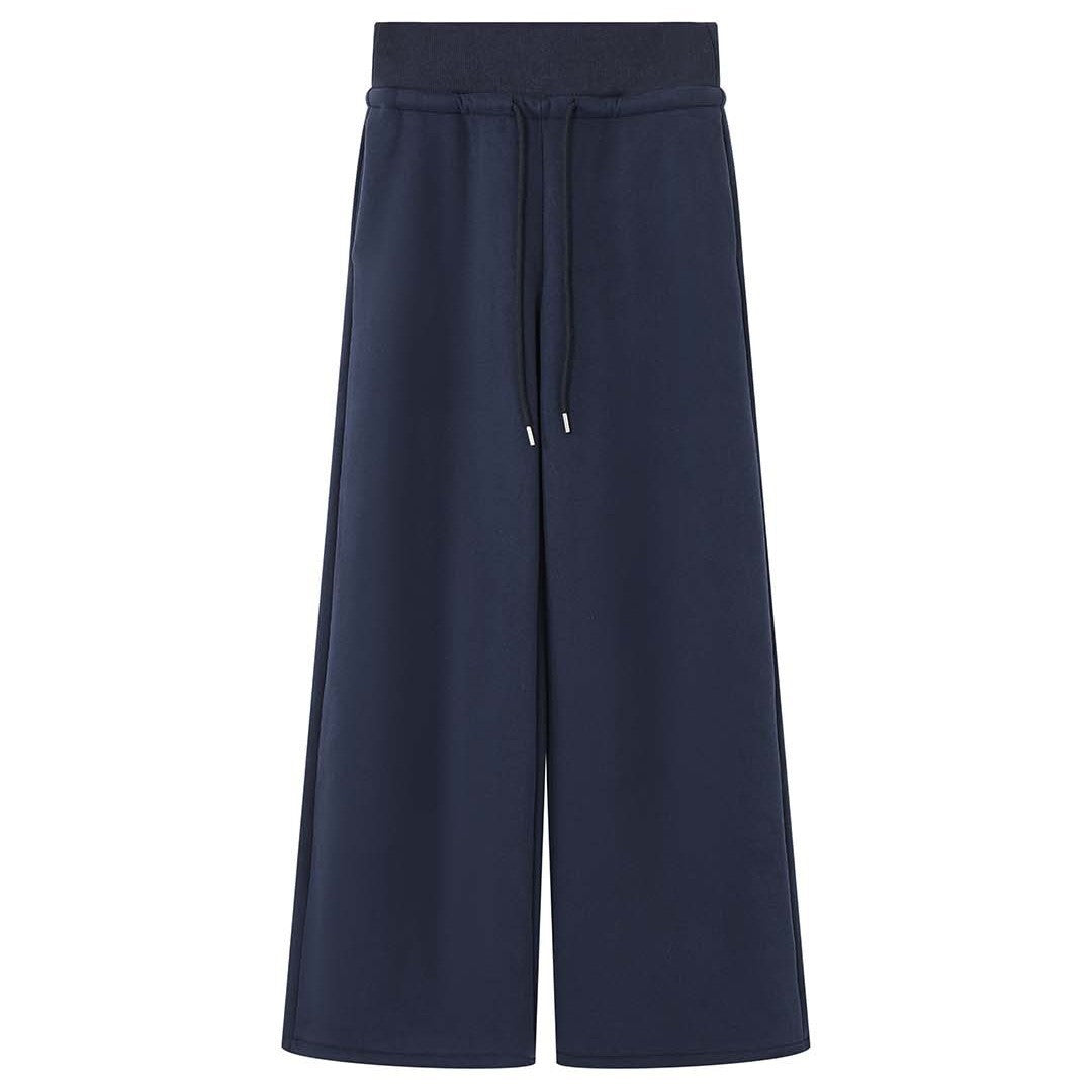 Women's Lounge Culotte Sweatpants with High Waist and Drawstring Amarae