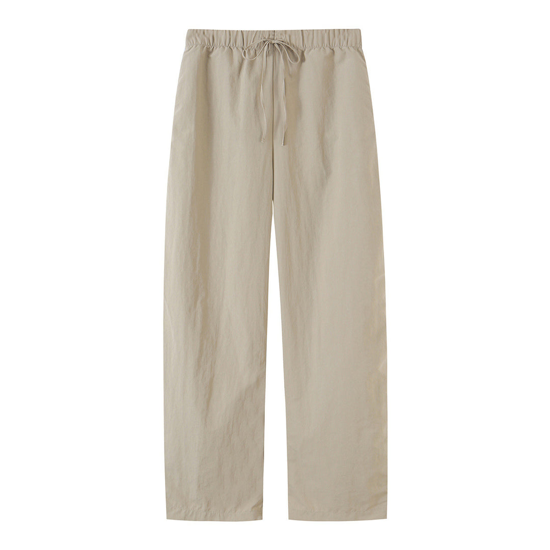 Women's high-waisted loose linen-look pants with drawstring waistband Amarae
