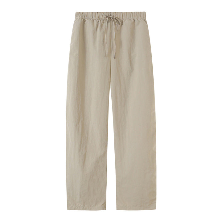 Women's high-waisted loose linen-look pants with drawstring waistband Amarae