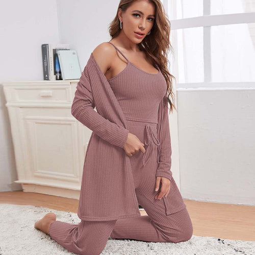Ensemble de loisirs pour femmes avec taille élastique à cordon de serrage et coupe confortable Chic & Stil