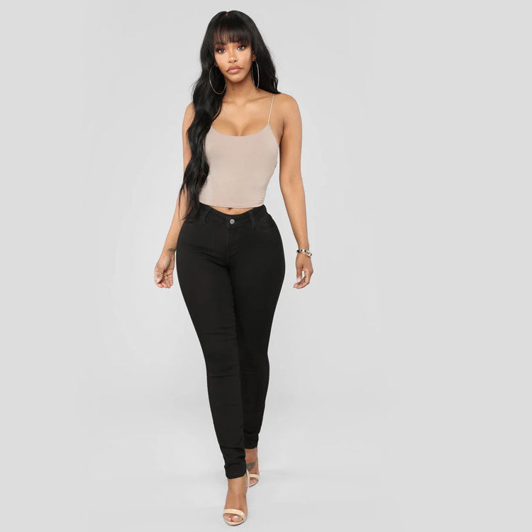Women's High-Rise Skinny Jeans with Shaping Stretch Amarae