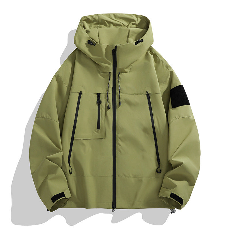 Women's Technical Outdoor Jacket with Adjustable Hood System and Multifunctional Pockets Amarae