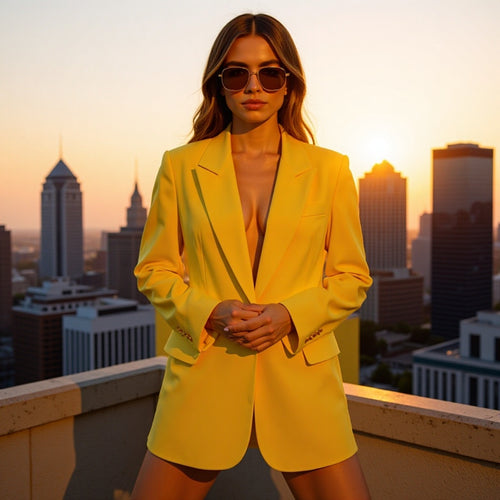 Veste de blazer pour femmes à coupe moderne avec poches pratiques Chic & Stil