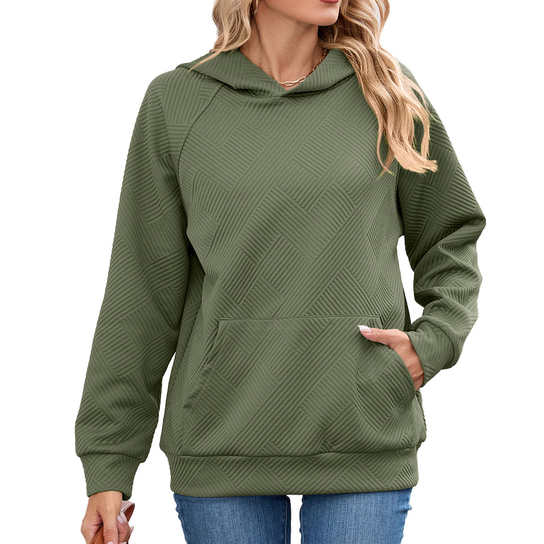 Hooded sweatshirt for women with textured design Lune London