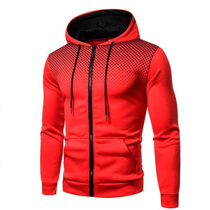 Men's Hooded Sweatshirt with Breathable Mesh Structure Amarae