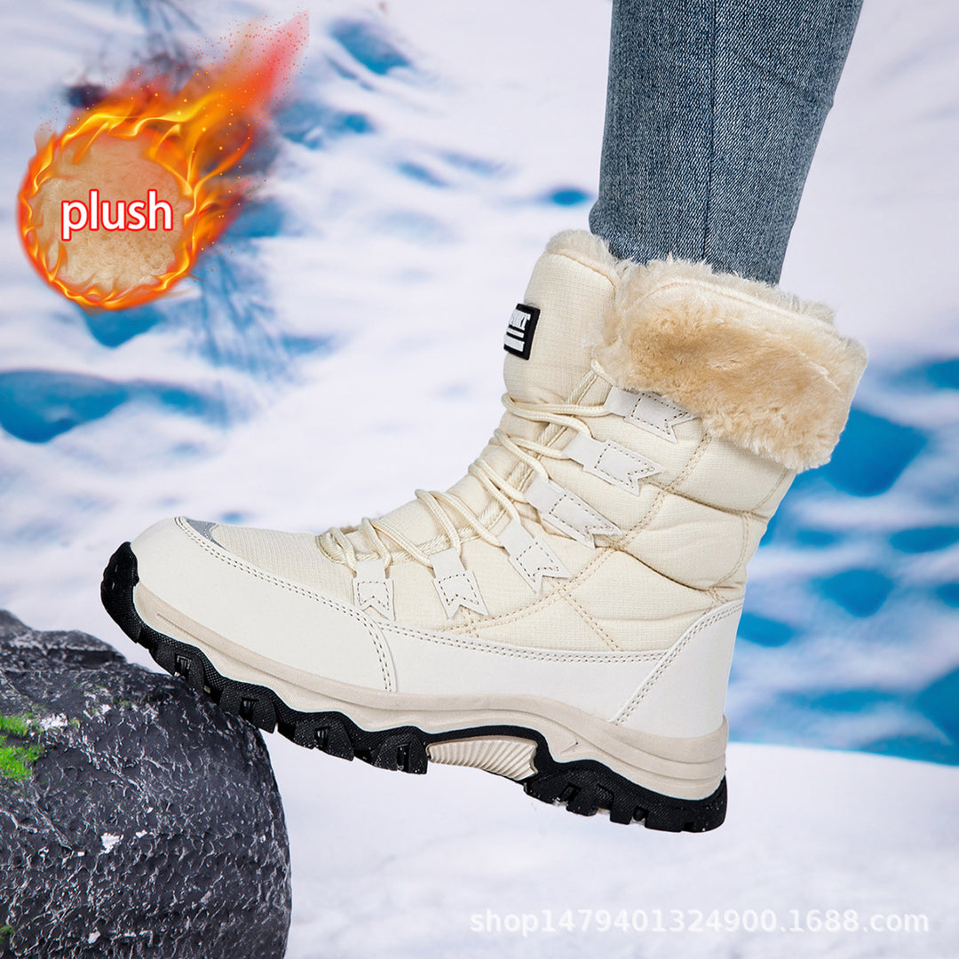 Warm winter boots for women with comfortable lining and non-slip sole Lune London
