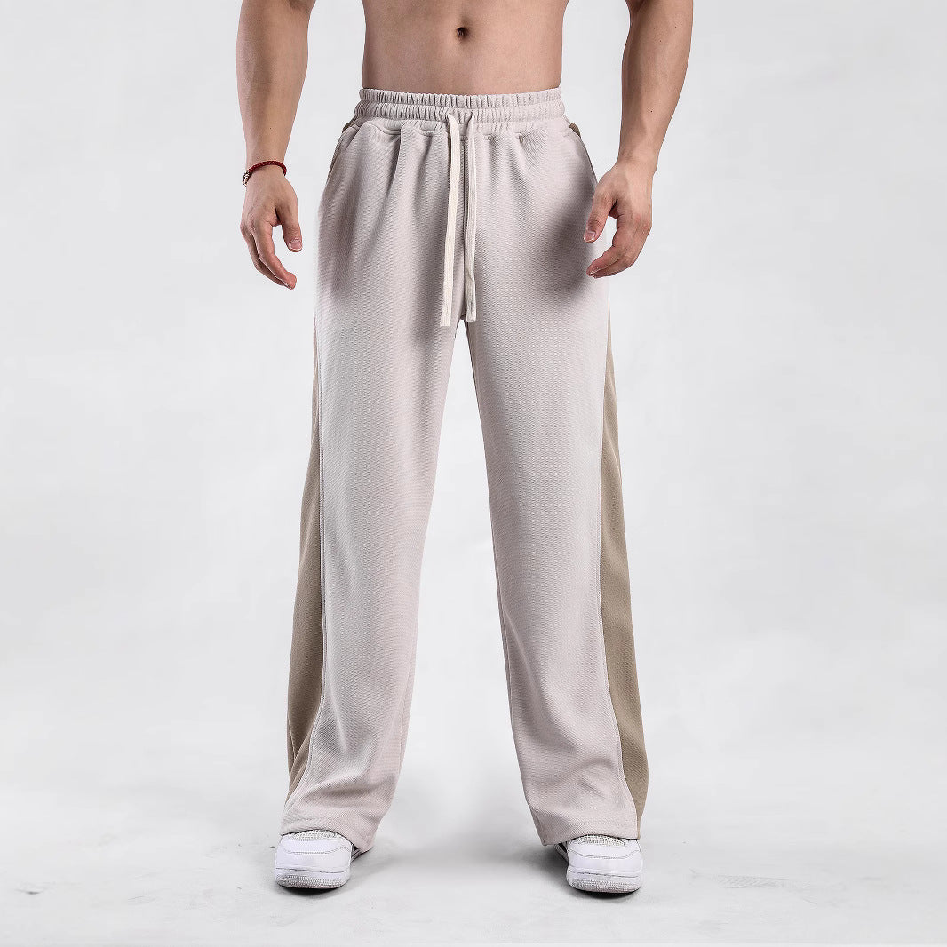 Men's sporty leisure pants with side ventilation openings and elastic waist Lune London