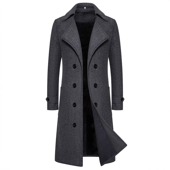 Men's wool double-breasted coat with modern cut Lune London