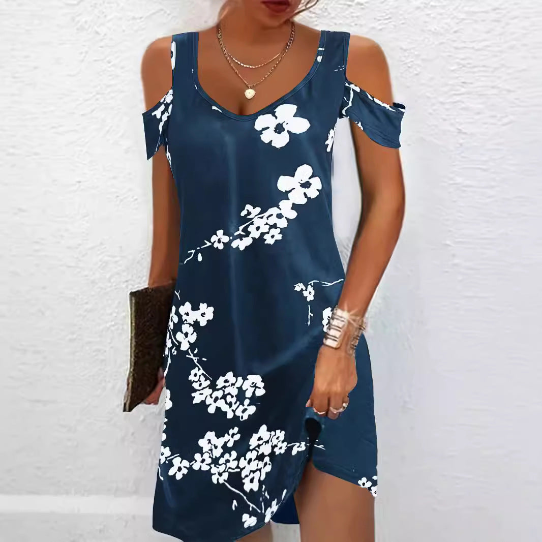 Women Mini Dress Floral Off-Shoulder Lune London