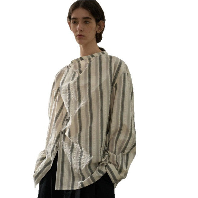 Striped cotton blouse for ladies Amarae
