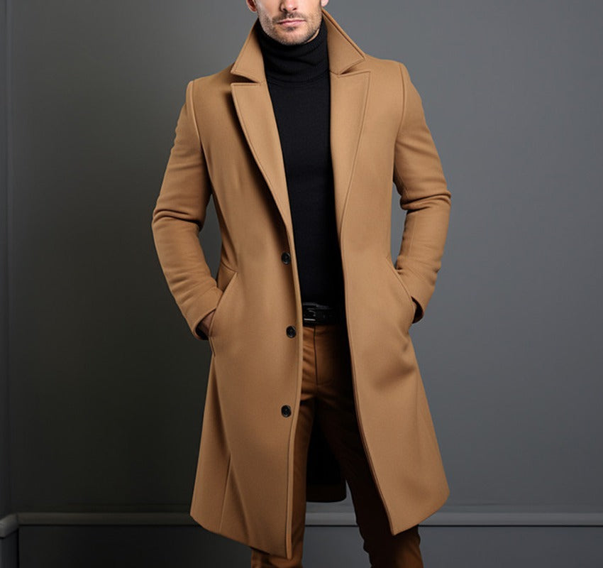 Men's Elegant Wool Coat Amarae