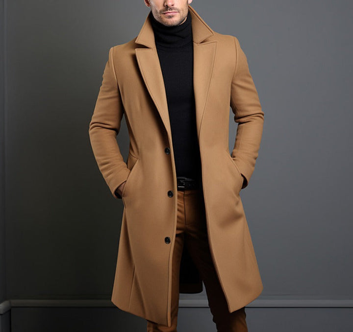 Men's Elegant Wool Coat Amarae