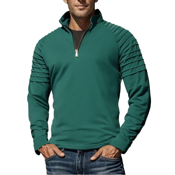 Functional sweater for men with half-zip and modern design Lune London