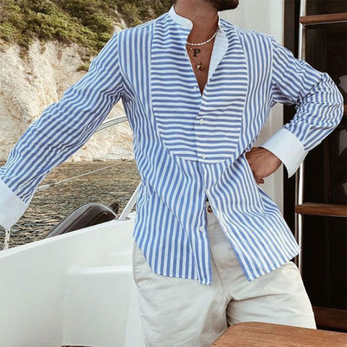 Amarae high collar shirt for men