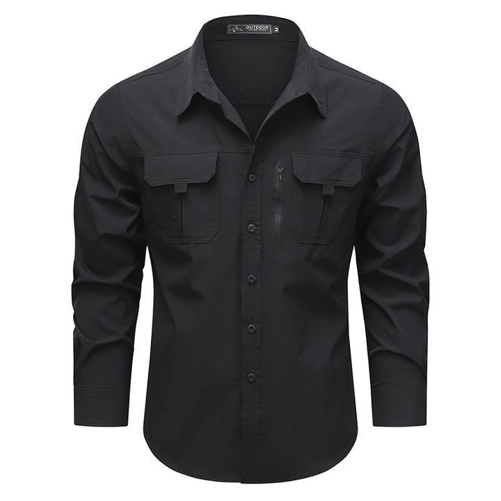 Practical outdoor shirt for men with versatile pockets Amarae