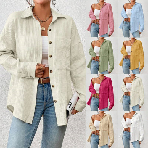 Casual overshirt for women with button details Amarae