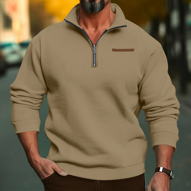 Men's Fleece Zip Sweatshirt Lune London